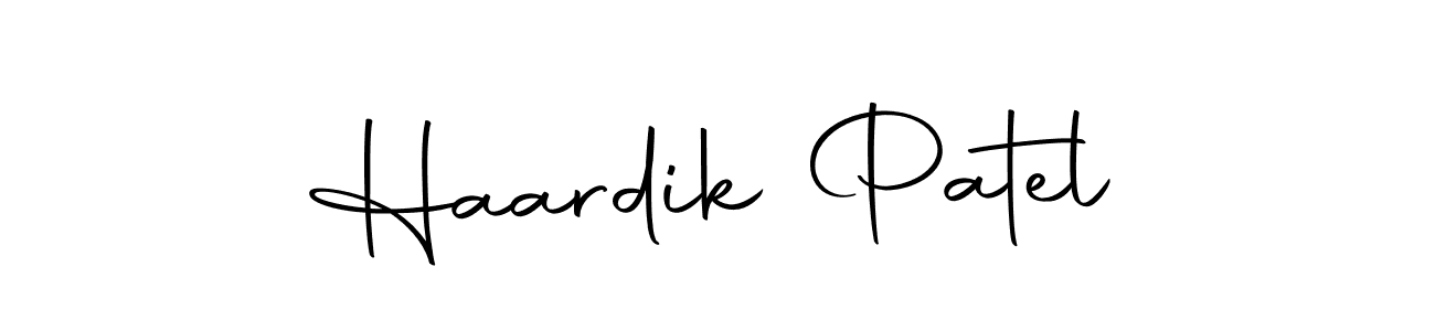 Use a signature maker to create a handwritten signature online. With this signature software, you can design (Autography-DOLnW) your own signature for name Haardik Patel. Haardik Patel signature style 10 images and pictures png