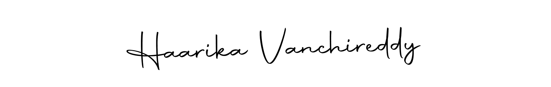 Haarika Vanchireddy stylish signature style. Best Handwritten Sign (Autography-DOLnW) for my name. Handwritten Signature Collection Ideas for my name Haarika Vanchireddy. Haarika Vanchireddy signature style 10 images and pictures png