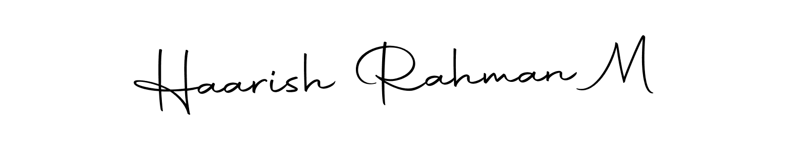 This is the best signature style for the Haarish Rahman M name. Also you like these signature font (Autography-DOLnW). Mix name signature. Haarish Rahman M signature style 10 images and pictures png
