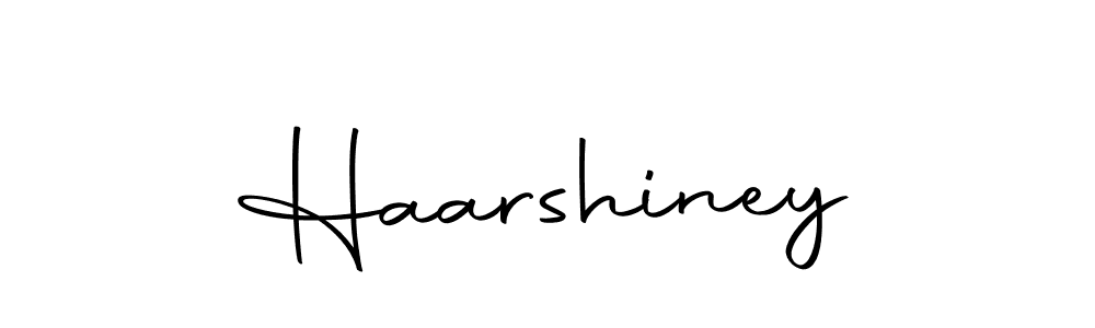 Create a beautiful signature design for name Haarshiney. With this signature (Autography-DOLnW) fonts, you can make a handwritten signature for free. Haarshiney signature style 10 images and pictures png