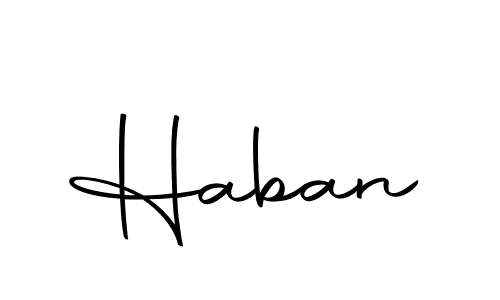 Haban stylish signature style. Best Handwritten Sign (Autography-DOLnW) for my name. Handwritten Signature Collection Ideas for my name Haban. Haban signature style 10 images and pictures png