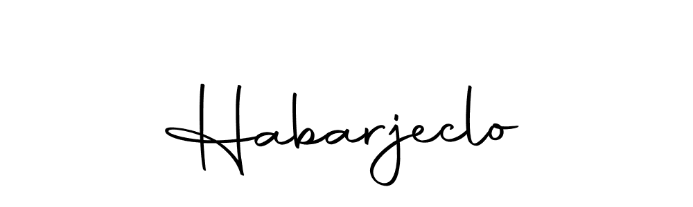 The best way (Autography-DOLnW) to make a short signature is to pick only two or three words in your name. The name Habarjeclo include a total of six letters. For converting this name. Habarjeclo signature style 10 images and pictures png