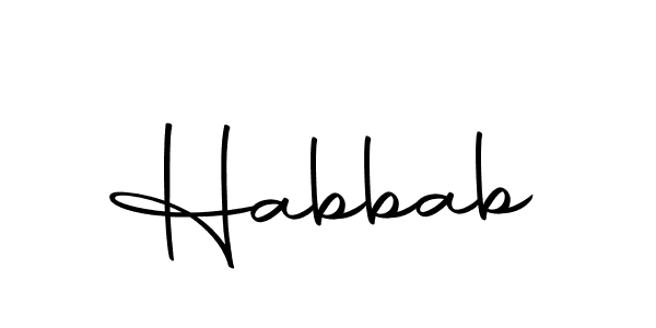 How to make Habbab signature? Autography-DOLnW is a professional autograph style. Create handwritten signature for Habbab name. Habbab signature style 10 images and pictures png