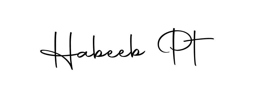 Make a beautiful signature design for name Habeeb Pt. Use this online signature maker to create a handwritten signature for free. Habeeb Pt signature style 10 images and pictures png