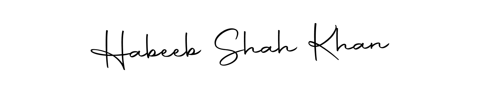 if you are searching for the best signature style for your name Habeeb Shah Khan. so please give up your signature search. here we have designed multiple signature styles  using Autography-DOLnW. Habeeb Shah Khan signature style 10 images and pictures png