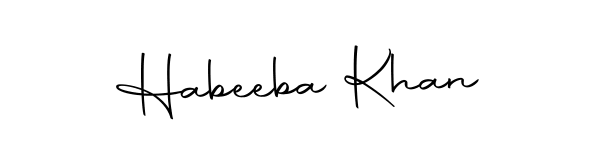Also we have Habeeba Khan name is the best signature style. Create professional handwritten signature collection using Autography-DOLnW autograph style. Habeeba Khan signature style 10 images and pictures png