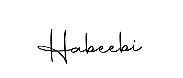 You should practise on your own different ways (Autography-DOLnW) to write your name (Habeebi) in signature. don't let someone else do it for you. Habeebi signature style 10 images and pictures png