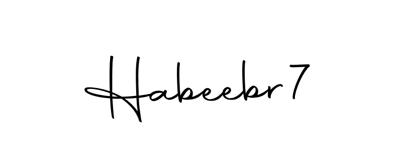 Habeebr7 stylish signature style. Best Handwritten Sign (Autography-DOLnW) for my name. Handwritten Signature Collection Ideas for my name Habeebr7. Habeebr7 signature style 10 images and pictures png