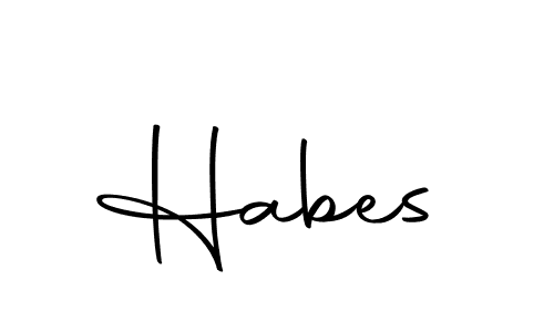 Also we have Habes name is the best signature style. Create professional handwritten signature collection using Autography-DOLnW autograph style. Habes signature style 10 images and pictures png