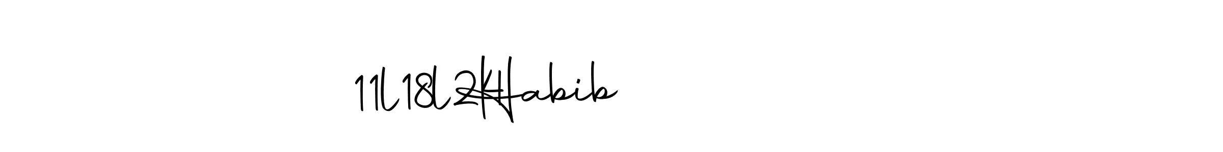 Make a beautiful signature design for name Habib           11l18l24. With this signature (Autography-DOLnW) style, you can create a handwritten signature for free. Habib           11l18l24 signature style 10 images and pictures png