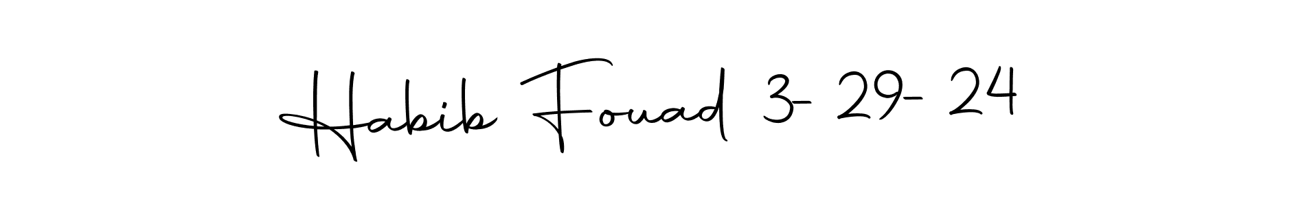 You should practise on your own different ways (Autography-DOLnW) to write your name (Habib Fouad 3-29-24) in signature. don't let someone else do it for you. Habib Fouad 3-29-24 signature style 10 images and pictures png