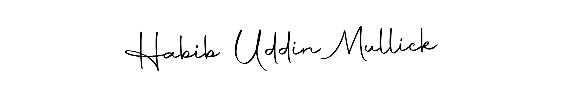 Design your own signature with our free online signature maker. With this signature software, you can create a handwritten (Autography-DOLnW) signature for name Habib Uddin Mullick. Habib Uddin Mullick signature style 10 images and pictures png