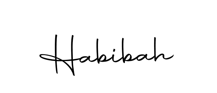 Use a signature maker to create a handwritten signature online. With this signature software, you can design (Autography-DOLnW) your own signature for name Habibah. Habibah signature style 10 images and pictures png