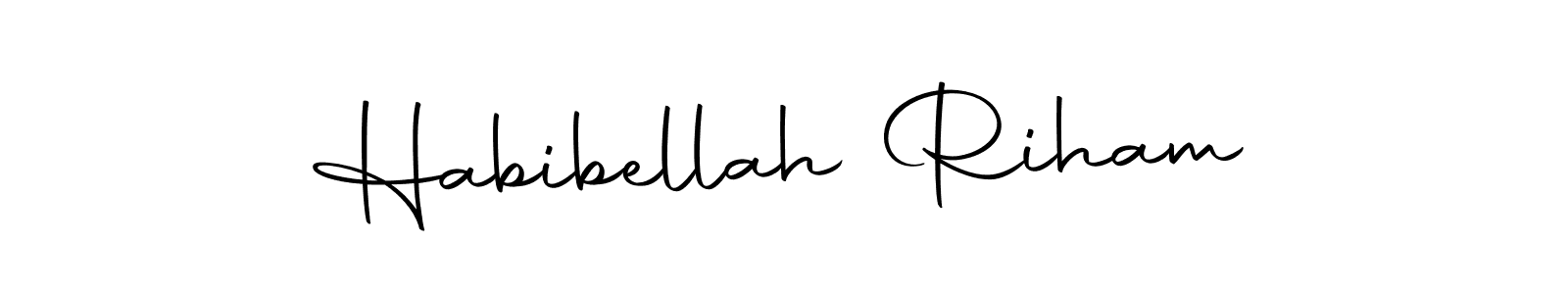 You should practise on your own different ways (Autography-DOLnW) to write your name (Habibellah Riham) in signature. don't let someone else do it for you. Habibellah Riham signature style 10 images and pictures png