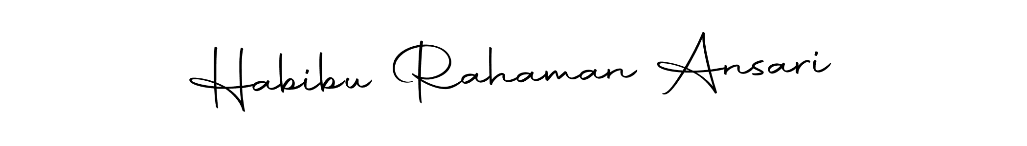 Also we have Habibu Rahaman Ansari name is the best signature style. Create professional handwritten signature collection using Autography-DOLnW autograph style. Habibu Rahaman Ansari signature style 10 images and pictures png