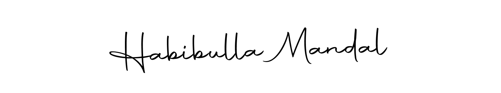 How to make Habibulla Mandal name signature. Use Autography-DOLnW style for creating short signs online. This is the latest handwritten sign. Habibulla Mandal signature style 10 images and pictures png