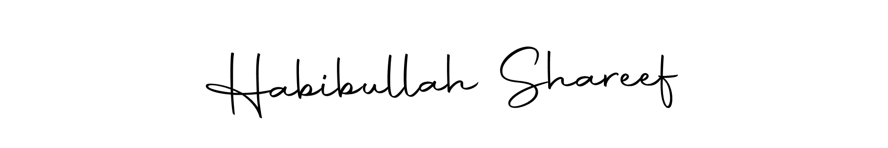 Also we have Habibullah Shareef name is the best signature style. Create professional handwritten signature collection using Autography-DOLnW autograph style. Habibullah Shareef signature style 10 images and pictures png