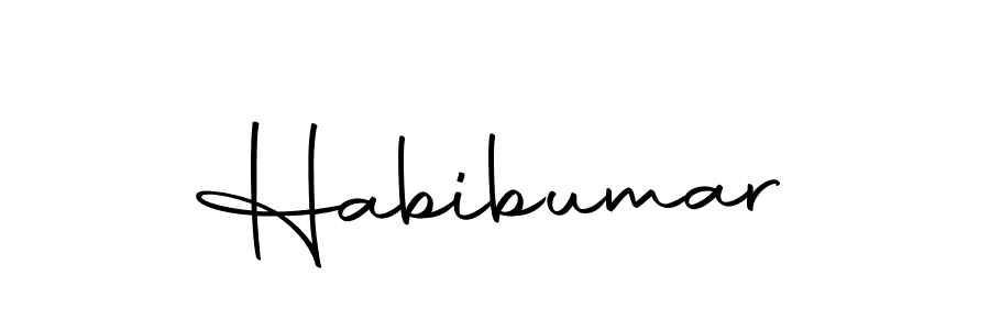 Use a signature maker to create a handwritten signature online. With this signature software, you can design (Autography-DOLnW) your own signature for name Habibumar. Habibumar signature style 10 images and pictures png