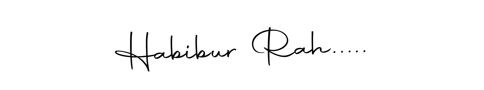 Use a signature maker to create a handwritten signature online. With this signature software, you can design (Autography-DOLnW) your own signature for name Habibur Rah...... Habibur Rah..... signature style 10 images and pictures png