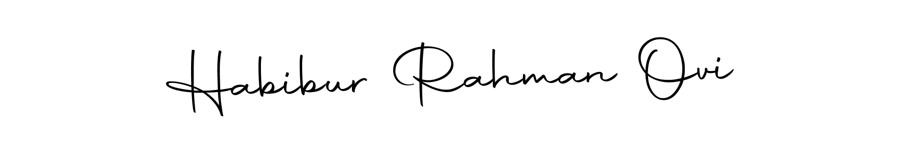Also we have Habibur Rahman Ovi name is the best signature style. Create professional handwritten signature collection using Autography-DOLnW autograph style. Habibur Rahman Ovi signature style 10 images and pictures png