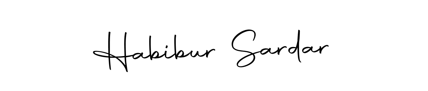 The best way (Autography-DOLnW) to make a short signature is to pick only two or three words in your name. The name Habibur Sardar include a total of six letters. For converting this name. Habibur Sardar signature style 10 images and pictures png