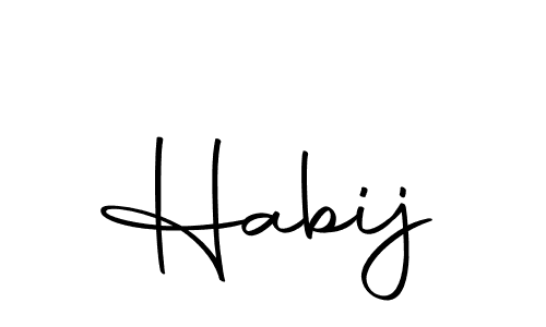 if you are searching for the best signature style for your name Habij. so please give up your signature search. here we have designed multiple signature styles  using Autography-DOLnW. Habij signature style 10 images and pictures png