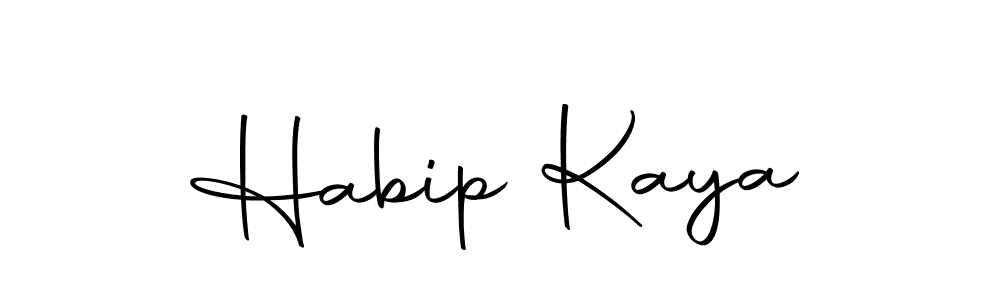 Habip Kaya stylish signature style. Best Handwritten Sign (Autography-DOLnW) for my name. Handwritten Signature Collection Ideas for my name Habip Kaya. Habip Kaya signature style 10 images and pictures png