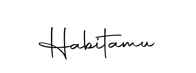 Make a beautiful signature design for name Habitamu. Use this online signature maker to create a handwritten signature for free. Habitamu signature style 10 images and pictures png