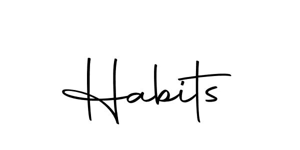 Best and Professional Signature Style for Habits. Autography-DOLnW Best Signature Style Collection. Habits signature style 10 images and pictures png