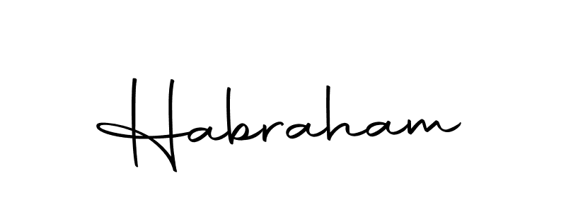 Create a beautiful signature design for name Habraham. With this signature (Autography-DOLnW) fonts, you can make a handwritten signature for free. Habraham signature style 10 images and pictures png