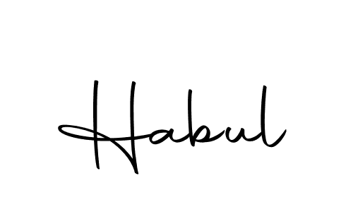 Create a beautiful signature design for name Habul. With this signature (Autography-DOLnW) fonts, you can make a handwritten signature for free. Habul signature style 10 images and pictures png