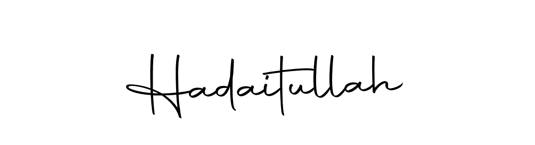 Create a beautiful signature design for name Hadaitullah. With this signature (Autography-DOLnW) fonts, you can make a handwritten signature for free. Hadaitullah signature style 10 images and pictures png