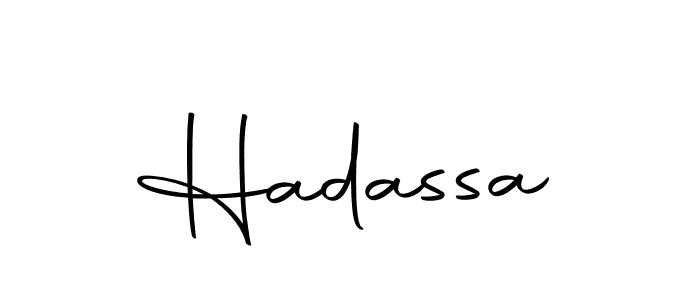 How to make Hadassa name signature. Use Autography-DOLnW style for creating short signs online. This is the latest handwritten sign. Hadassa signature style 10 images and pictures png