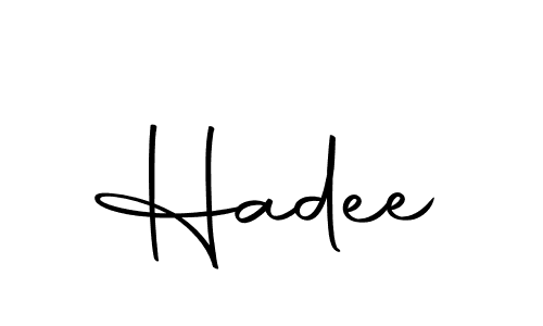 How to make Hadee name signature. Use Autography-DOLnW style for creating short signs online. This is the latest handwritten sign. Hadee signature style 10 images and pictures png