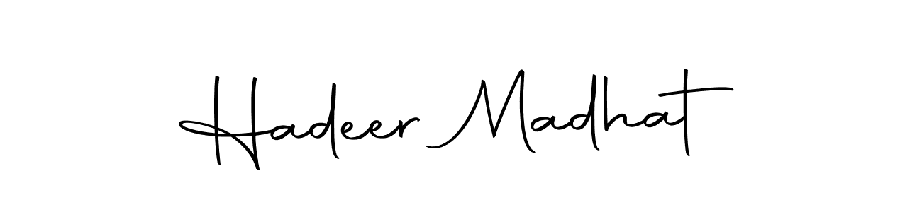 Design your own signature with our free online signature maker. With this signature software, you can create a handwritten (Autography-DOLnW) signature for name Hadeer Madhat. Hadeer Madhat signature style 10 images and pictures png