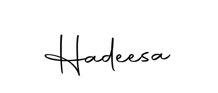 Make a beautiful signature design for name Hadeesa. Use this online signature maker to create a handwritten signature for free. Hadeesa signature style 10 images and pictures png