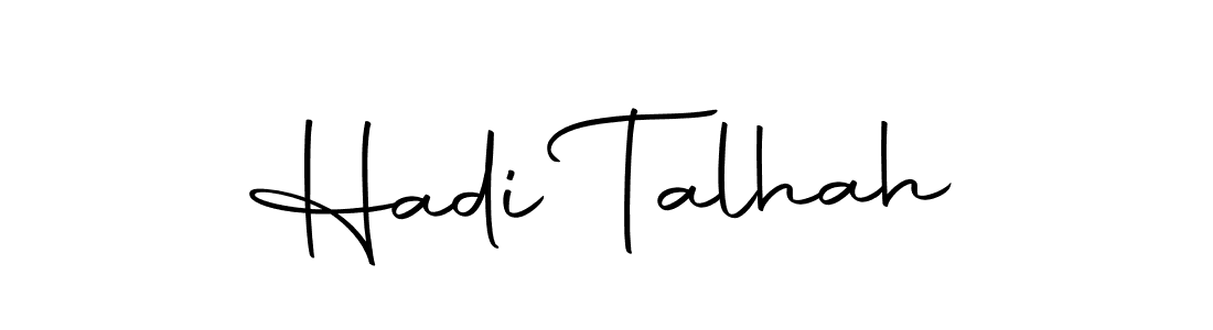 Make a beautiful signature design for name Hadi Talhah. Use this online signature maker to create a handwritten signature for free. Hadi Talhah signature style 10 images and pictures png