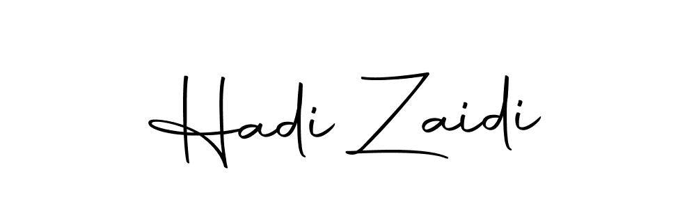 You should practise on your own different ways (Autography-DOLnW) to write your name (Hadi Zaidi) in signature. don't let someone else do it for you. Hadi Zaidi signature style 10 images and pictures png