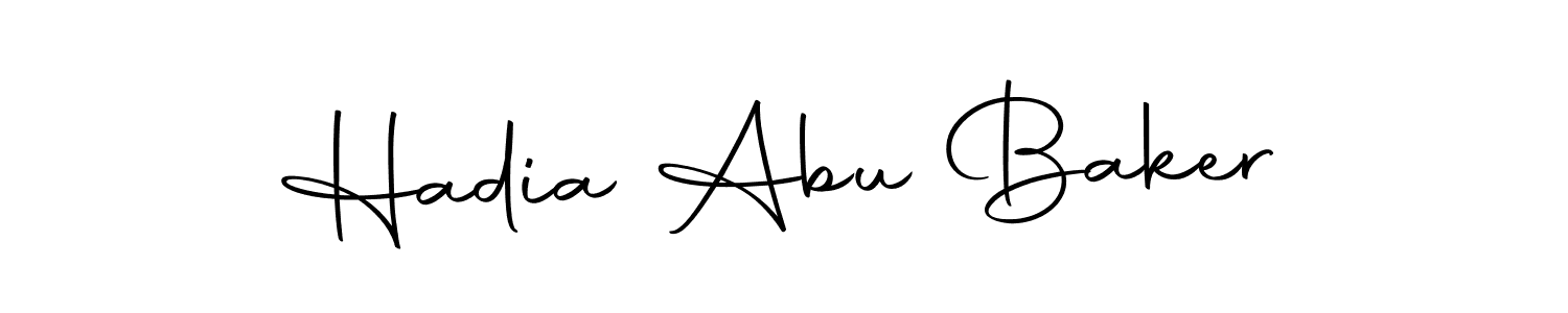 Make a beautiful signature design for name Hadia Abu Baker. Use this online signature maker to create a handwritten signature for free. Hadia Abu Baker signature style 10 images and pictures png