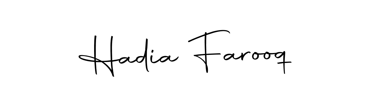 Also we have Hadia Farooq name is the best signature style. Create professional handwritten signature collection using Autography-DOLnW autograph style. Hadia Farooq signature style 10 images and pictures png