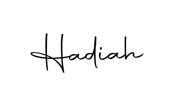 Make a beautiful signature design for name Hadiah. With this signature (Autography-DOLnW) style, you can create a handwritten signature for free. Hadiah signature style 10 images and pictures png