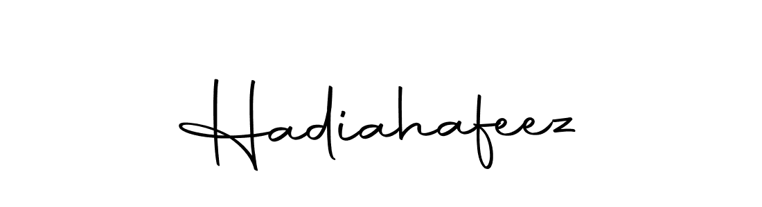 Make a beautiful signature design for name Hadiahafeez. With this signature (Autography-DOLnW) style, you can create a handwritten signature for free. Hadiahafeez signature style 10 images and pictures png