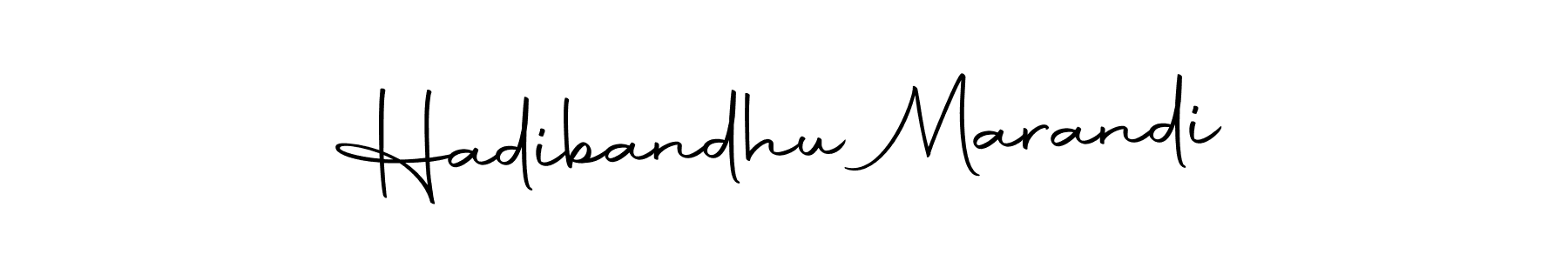 How to make Hadibandhu Marandi name signature. Use Autography-DOLnW style for creating short signs online. This is the latest handwritten sign. Hadibandhu Marandi signature style 10 images and pictures png
