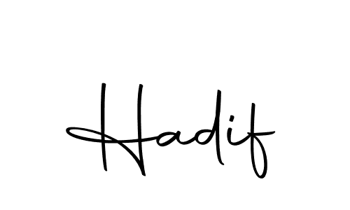 You can use this online signature creator to create a handwritten signature for the name Hadif. This is the best online autograph maker. Hadif signature style 10 images and pictures png