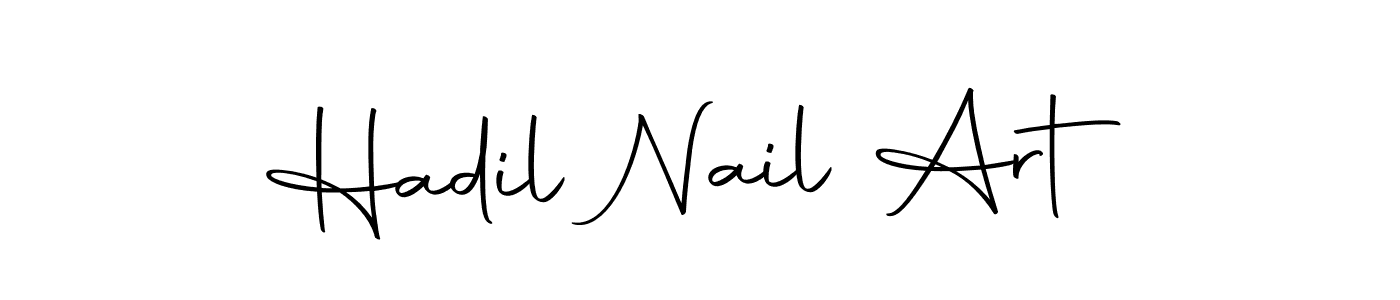 Make a beautiful signature design for name Hadil Nail Art. Use this online signature maker to create a handwritten signature for free. Hadil Nail Art signature style 10 images and pictures png