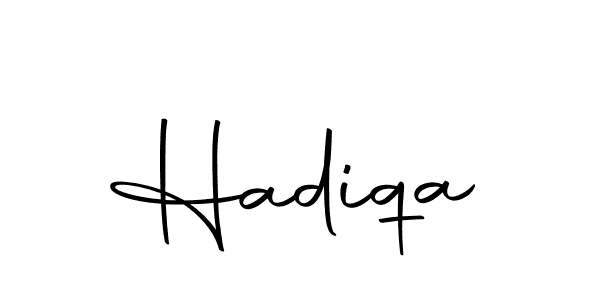 Make a beautiful signature design for name Hadiqa. With this signature (Autography-DOLnW) style, you can create a handwritten signature for free. Hadiqa signature style 10 images and pictures png