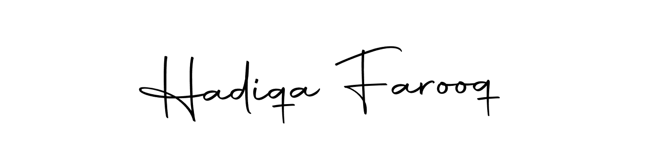 The best way (Autography-DOLnW) to make a short signature is to pick only two or three words in your name. The name Hadiqa Farooq include a total of six letters. For converting this name. Hadiqa Farooq signature style 10 images and pictures png