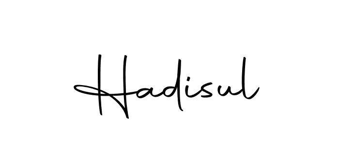 You should practise on your own different ways (Autography-DOLnW) to write your name (Hadisul) in signature. don't let someone else do it for you. Hadisul signature style 10 images and pictures png