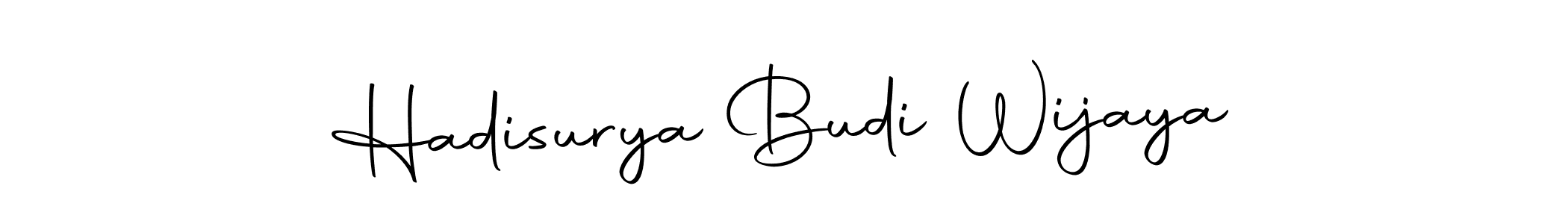 Make a beautiful signature design for name Hadisurya Budi Wijaya. With this signature (Autography-DOLnW) style, you can create a handwritten signature for free. Hadisurya Budi Wijaya signature style 10 images and pictures png