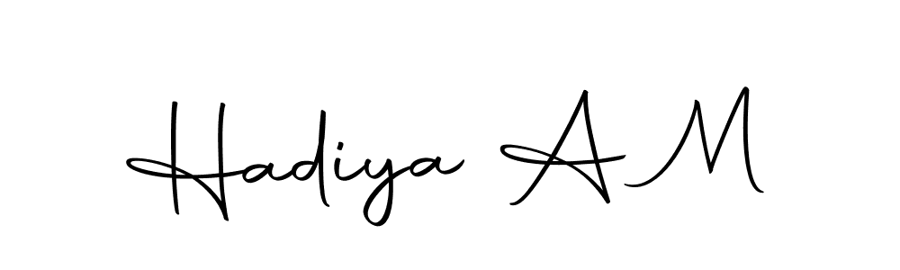 Autography-DOLnW is a professional signature style that is perfect for those who want to add a touch of class to their signature. It is also a great choice for those who want to make their signature more unique. Get Hadiya A M name to fancy signature for free. Hadiya A M signature style 10 images and pictures png